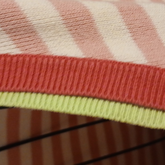 Tommy Hilfiger Pink and Red V-Neck Sweater - Picture 3 of 4